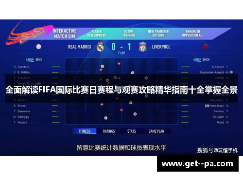 全面解读FIFA国际比赛日赛程与观赛攻略精华指南十全掌握全景